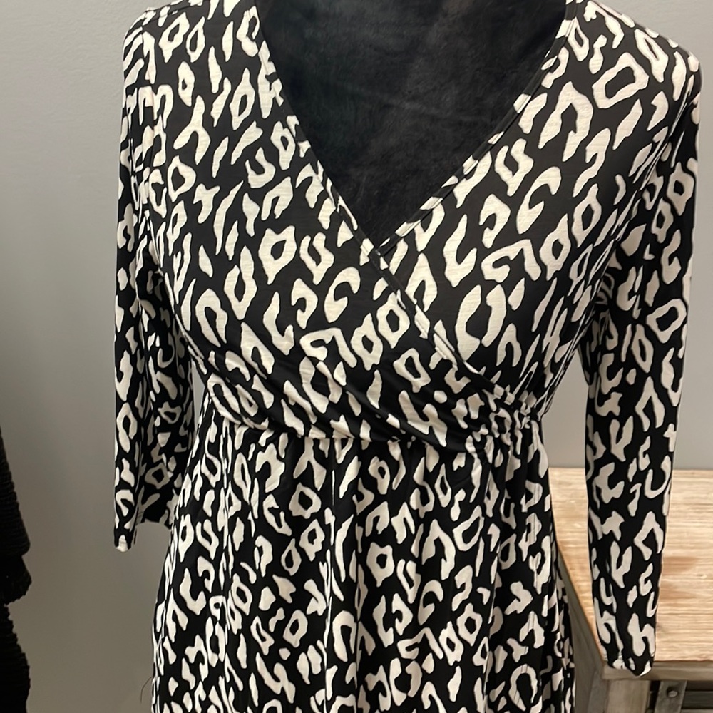 Black Cross Body Dress